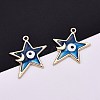 Alloy Enamel Pendants LS-ENAM-F143-04B-G-3