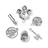 40Pcs 10 Styles Tibetan Style Alloy Pendants FIND-FP0001-23-5