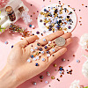 60G 6 Styles Electroplated Opaque Flat Back Resin Cabochons RESI-TA0003-38-4