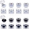 Fingerinspire 16Pcs 4 Style Transparent Plastic OBOX-FG0001-01-6