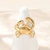 304 Stainless Steel Open Cuff Rings for Women RJEW-U061-01G-1
