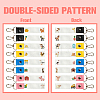 PU Leather & Cotton Name Marker Keychain AJEW-WH0514-022-3