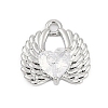 Brass Micro Pave Cubic Zirconia Charms ZIRC-P122-01B-P01-1