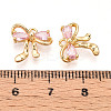Brass Micro Pave Cubic Zirconia Charms KK-N261-92A-G-3