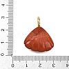 Natural Red Jasper Carved Pendants G-G330-02G-09-3