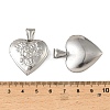 316 Stainless Steel Locket Pendants STAS-K321-13P-3
