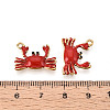 Ion Plating(IP) 304 Stainless Steel Enamel Pendants STAS-N114-12G-3