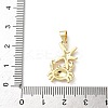 Brass Pendants KK-D502-27E-G-3