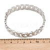 304 Stainless Steel Cuban Link Chain Bangles BJEW-Z155-03P-5
