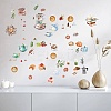 8 Sheets 8 Styles Coffee Theme PVC Waterproof Wall Stickers DIY-WH0345-067-6