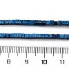 Electroplated Natural Lava Rock Beads Strands G-A256-B01-01G-4