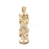 Synthetic Luminous Stone Column Pendants FIND-C058-01G-07-1