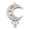 201 Stainless Steel Laser Cut Connector Charms STAS-S176-04P-1