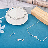 Anti-Tarnish 4Pcs 2 Style 925 Sterling Silver Spring Ring Clasps Sets STER-TA0001-05-7