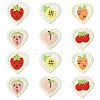 30Pcs 6 Styles Heart Computerized Embroidery Cloth Iron On/Sew On Patches DIY-CJ0003-17-1