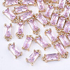 Transparent Glass Charms GLAA-T007-13G-1