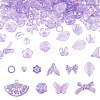 182Pcs 100G Transparent Acrylic Beads OACR-TA0003-66E-1