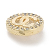 Rack Plating Brass Micro Pave Clear Cubic Zirconia Buttons KK-K293-12B-G-2