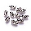 Oval Tibetan Style Alloy Filigree Beads LS-PALLOY-J218-45AS-1