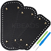 3Pcs 3 Styles PU Leather Knitting Crochet Bags Nail Bottom Shaper Pad DIY-CL0002-15-1
