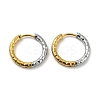 Two Tone 304 Stainless Steel Hoop Earrings LS-EJEW-K257-02C-GP-1