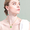 40Pcs 10 Style Light Gold Plated Alloy Enamel Pendants ENAM-AR0001-21-4