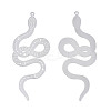 Non-Tarnish 304 Stainless Steel Filigree Big Pendants STAS-S118-062-2