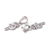 Eco-Friendly Brass Micro Pave Cubic Zirconia Pendants KK-K265-01P-P-2