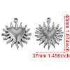 304 Stainless Steel Pendants STAS-WH0027-91F-P-1