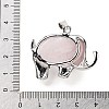 Natural Rose Quartz Pendants G-G112-01P-10-3