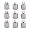 Tarnish Resistant Smooth Surface 201 Stainless Steel Cord Ends LS-X-STAS-R063-97-1