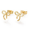 Brass Stud Earrings for Women EJEW-P275-01G-1