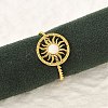 304 Stainless Steel Enamel Cuff Rings for Women LS-RJEW-G338-01G-01-1