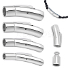 8Pcs 4 Styles 316 Surgical Stainless Steel & 304 Stainless Steel Bayonet Clasps STAS-GA0001-55-1