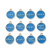 Alloy Enamel Pendants ENAM-S124-01B-02-2