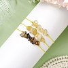 3Pcs 3 Styles Gemstone Braided Bead Bracelets BJEW-JB11146-02-3