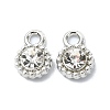 Rack Plating Alloy Rhinestone Charms FIND-M014-16C-P-1