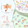 60Pcs 6 Colors Translucent Resin Cabochons RESI-YW0005-76-3