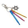 Aluminum Crochet Hooks & Alloy Pendant Decorations KEYC-JKC01417-02-4