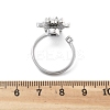 Snowflake Rotatable Open Cuff Rings for Women LS-RJEW-S402-11P-4