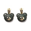 Brass Cubic Zirconia Pendants KK-G446-18G-02-2
