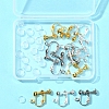 12Pcs 3 Colors Brass Screw On Clip-on Earring Findings KK-FS0001-29-7