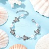 Ocean Series Alloy Tortoise Link Bracelets BJEW-JB11840-02-1