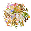 4 Bags 4 Styles Plant PET Adhesive Waterproof Stickers DIY-TA0009-84-3