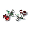SHEGRACE Brass Cubic Zirconia Charms XGRQ3P816-625P-2