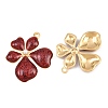 304 Stainless Steel Enamel & Glitter Powder & ABS Plastic Pearl Pendants STAS-G398-23G-03-2