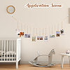 Wall Hanging Photo Display with Wooden Beads Garland AJEW-WH20011-54E-5