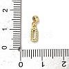 925 Sterling Silver Micro Pave Clear Cubic Zirconia European Dangle Charms STER-A045-01G-0-3