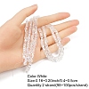 2 Strands Electroplate Glass Beads Strands EGLA-YW0001-85C-1