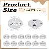 20Pcs 304 Stainless Steel Charms STAS-LP0003-03-2